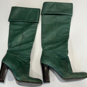 VINTAGE MISS SIXTY GREEN BOOT - size 39